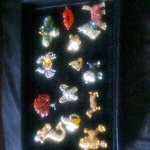 Elegant Gold and Silver Brooches